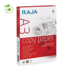 Papier économique Blanc Raja Copy A3 80g, 5 Ramettes De 500 Feuilles