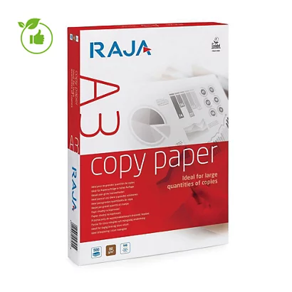 Papier économique Blanc Raja Copy A3 80g, 5 Ramettes De 500 Feuilles 1 Papier économique Blanc Raja Copy A3 80g, 5 Ramettes De 500 Feuilles