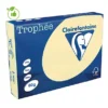 Papier Couleur Trophée Clairefontaine Ivoire A4 80g, 5 Ramettes De 500 Feuilles