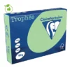 Papier Couleur Trophée Clairefontaine Vert Pastel A4 80g, 5 Ramettes De 500 Feuilles