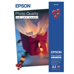 Papier Photo Epson S041061 A4 102g Jet D'encre, Pochette 100 Feuilles