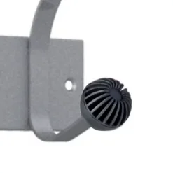 Patères Doubles 3 Boules Gris Métal Unilux -Fournitures Bureau Boutique pat res doubles 3 boules gris tal unilux 829910 2