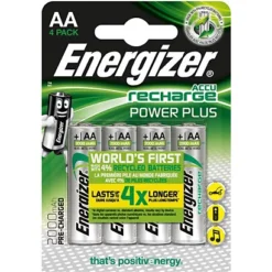 Piles Rechargeables Energizer Extrême 2000mAh LR06 AA, Lot De 4