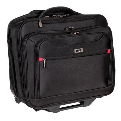 Pilot Case Multifonctions à 2 Roulettes Sign Coloris Noir 1 Pilot Case Multifonctions à 2 Roulettes Sign Coloris Noir