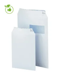 Pochettes Sans Fenêtre En Vélin Blanc 90 G 229 X 324 Mm, Lot De 50