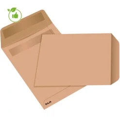 Pochettes Kraft Raja, Bande Autocollante, 162 X 229 Mm, Lot De 500