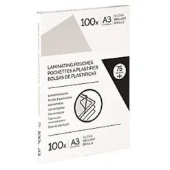 Pochettes De Plastification A3 - Epaisseur : 75 Microns Par Face - Boîte De 100