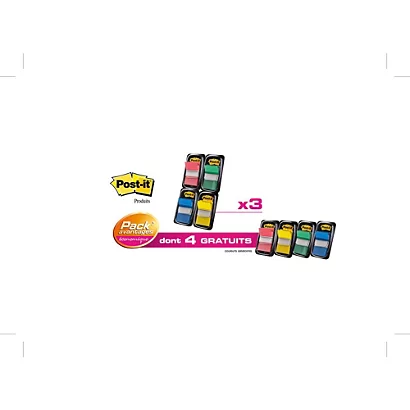 Post-it Distributeurs De 50 Marque-pages Standards 25 Mm (Lot De 8 + 4 Offerts) 2 Post-it Distributeurs De 50 Marque-pages Standards 25 Mm (Lot De 8 + 4 Offerts) – Image 2