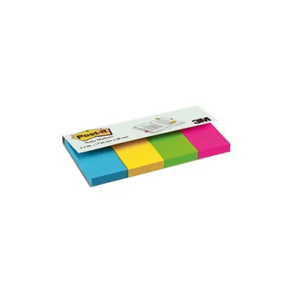 POST-IT Marque-pages Format 20 X 38 Mm, 4 Blocs De 50, Coloris Assortis (Lot De 2) 2 POST-IT Marque-pages Format 20 X 38 Mm, 4 Blocs De 50, Coloris Assortis (Lot De 2) – Image 2