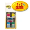 Post-it Marque-pages Taille Moyenne 25,4 X 43,2 Mm 4 Paquets X 50 Flèches Adhésives Petite Taille 11,9 X 43,2 Mm 2 Paquets X 24 Couleurs Assorties Avec Distributeurs 680-P6
