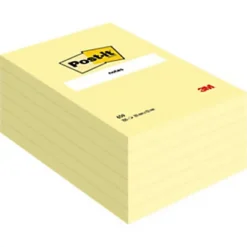 Post-it Notes Repositionnables 102 X 152 Mm - Jaune Canari - Lot De 12 Blocs De 100 Feuilles