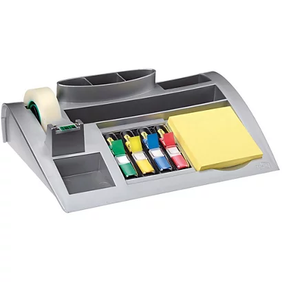 Post-it Organisateur De Bureau C50 Avec Ruban Adhésif Transparent Magic 19 Mm X 33 M, Petits Marque-pages Couleurs Assorties Et Notes Adhésives Jaune Canari 2 Post-it Organisateur De Bureau C50 Avec Ruban Adhésif Transparent Magic 19 Mm X 33 M, Petits Marque-pages Couleurs Assorties Et Notes Adhésives Jaune Canari – Image 2