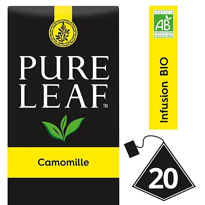 PURE LEAF Infusion à La Camomille - 20 Sachets Pyramide 1 PURE LEAF Infusion à La Camomille - 20 Sachets Pyramide