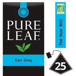 PURE LEAF Thé Noir Earl Grey - 25 Sachets Pyramide