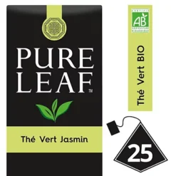PURE LEAF Thé Vert Au Jasmin - 25 Sachets Pyramide