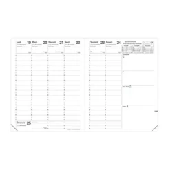 Quo Vadis Agenda Semainier Club Président 21 X 27 Cm - Noir Ebène - 2024 -Fournitures Bureau Boutique quo vadis agenda semainier club pr sident 21 x 27 cm noir eb 2024 2126200 1