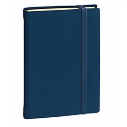 Quo Vadis Agenda Semainier Président Fas Silk - 21 X 27 Cm - Bleu Marine Fermeture élastique - 2024