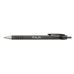 RAJA Confort RT - Stylo Bille Rétractable Pointe Moyenne 0,7 Mm - Noir (lot De 12)