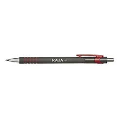 RAJA Confort RT - Stylo Bille Rétractable Pointe Moyenne 0,7 Mm - Rouge (lot De 12)