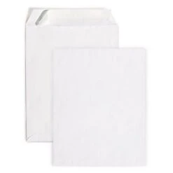 RAJA Enveloppe Blanche 260 X 330 Mm 90g Sans Fenêtre Fermeture Bande Auto-adhésive - Boîte De 250
