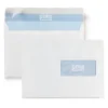 RAJA Enveloppe Extra-blanche C5 162 X 229 Mm 80g Avec Fenêtre 45 X 100 Mm Fermeture Bande Auto-adhésive - Boîte De 500