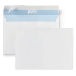 RAJA Enveloppe Extra-blanche C5 162 X 229 Mm 80g Sans Fenêtre Fermeture Bande Auto-adhésive - Boîte De 500