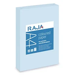 RAJA Papier Couleur A4 Bleu Pastel 80g Coloured Paper - Ramette De 500 Feuilles
