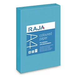 RAJA Papier Couleur A4 Bleu Royal Vif 80g Coloured Paper - Ramette De 500 Feuilles