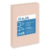 RAJA Papier Couleur A4 Rose Saumon Pastel 80g Coloured Paper - Ramette De 500 Feuilles