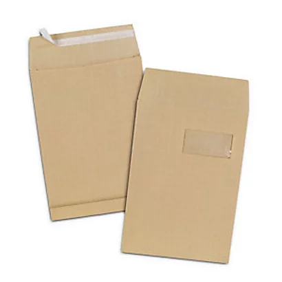 RAJA Pochette à Soufflet 3 Cm Kraft Blond Armé 120 G/m² Format C4 229 X 324 Mm Avec Fenêtre 50 X 100 Mm - Bande Auto-adhésive - Boîte De 50 1 RAJA Pochette à Soufflet 3 Cm Kraft Blond Armé 120 G/m² Format C4 229 X 324 Mm Avec Fenêtre 50 X 100 Mm - Bande Auto-adhésive - Boîte De 50
