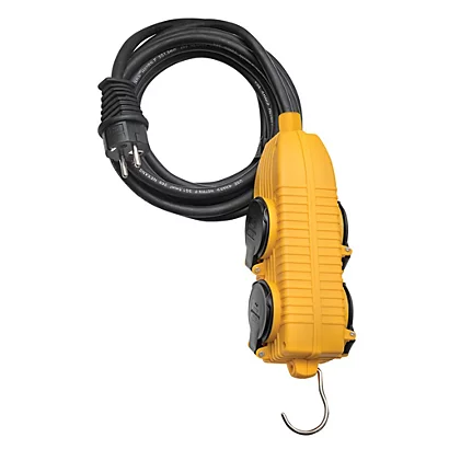 Rallonge électrique Brennenstuhl, Powerblock 4 Prises à Clapets, Protection IP44, Câble 10m H07RN-F 3G1,5 1 Rallonge électrique Brennenstuhl, Powerblock 4 Prises à Clapets, Protection IP44, Câble 10m H07RN-F 3G1,5