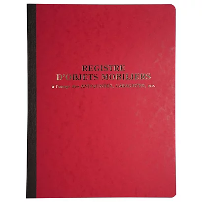 REGISTRES LE DAUPHIN Registre Objets Mobiliers - 32 X 24 Cm, 80 Pages 1 REGISTRES LE DAUPHIN Registre Objets Mobiliers - 32 X 24 Cm, 80 Pages