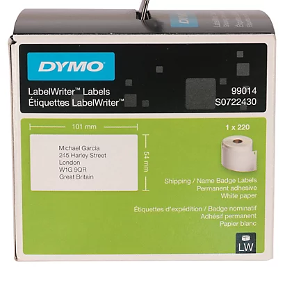 Rouleau De 220 étiquettes Pour Badges Format 101 X 54 LabelWriter 3 Rouleau De 220 étiquettes Pour Badges Format 101 X 54 LabelWriter – Image 3