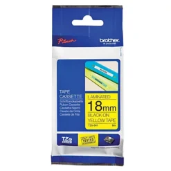 Ruban Brother TZe-641 Largeur 18 Mm écriture Noir / Fond Jaune -Fournitures Bureau Boutique ruban brother tze 641 largeur 18 mm criture noir fond jaune 368610 2