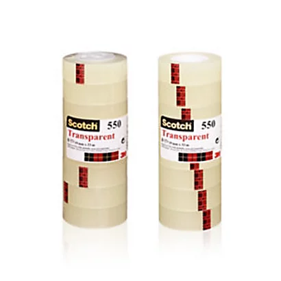 Scotch Rouleau Transparent 550 19 Mm X 33 M - Lot De 8 Rubans 1 Scotch Rouleau Transparent 550 19 Mm X 33 M - Lot De 8 Rubans
