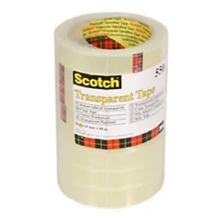Scotch Rouleau Transparent 550 19 Mm X 66 M - Lot De 8 Rubans