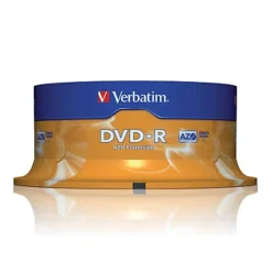 Spindle 25 DVD-R 4,7 Go Verbatim AZO 16x