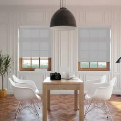 Store Enrouleur Sur Mesure, Tissu Polyester Occultant, Coloris Blanc