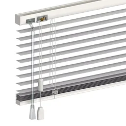 Store Vénitien Sur Mesure Lames Aluminium Larg 25 Mm Coloris Vert Amande