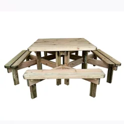 Table Pique-nique Carrée 45 Mm 8 Places