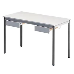 Table Rectangulaire 120 X 60 Cm Plateau Gris / Pieds Gris 5 Table Rectangulaire 120 X 60 Cm Plateau Gris / Pieds Gris -Fournitures Bureau Boutique table rectangulaire 120 x 60 cm plateau gris pieds gris 826293 2
