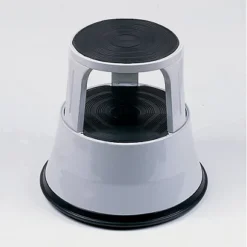 Tabouret Marchepied Métal Gris Clair