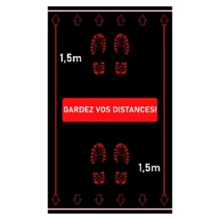 Tapis Distanciation Sociale 0,90 X 1,50 M