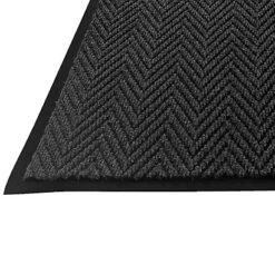 Tapis Grattant Absorbant Chevron 1er Prix Anthracite 60 X 90 Cm
