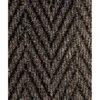 Tapis Grattant Absorbant Chevron Marron 60 X 90 Cm