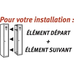 Vestiaire Budget 2 Casiers - Elément Suivant - Corps Gris - Portes Gris 5 Vestiaire Budget 2 Casiers - Elément Suivant - Corps Gris - Portes Gris -Fournitures Bureau Boutique vestiaire budget 2 casiers el ment suivant corps gris portes gris 2046000 2