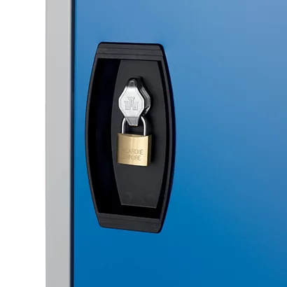 Vestiaires Monobloc Confort Industrie Propre 4 Cases, Toit Plat, Gris / Gris 2 Vestiaires Monobloc Confort Industrie Propre 4 Cases, Toit Plat, Gris / Gris – Image 2