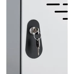 Vestiaires Multicases Monoblocs 2 Colonnes 4 Cases Gris / Gris -Fournitures Bureau Boutique vestiaires multicases monoblocs 2 colonnes 4 cases gris gris 651642 2