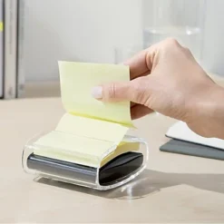 Dévidoir Z-notes Pro Noir + 1 Bloc Post-it Super Sticky Jaune 90 Feuilles 76 X 76 Mm -Fournitures Bureau Boutique vidoir z notes pro noir 1 bloc post it super sticky jaune 90 feuilles 76 x 76 mm 407130 2